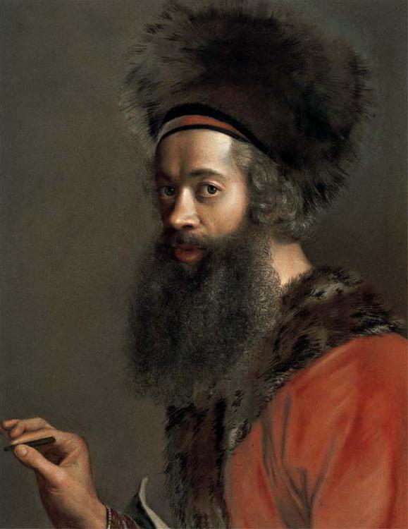Maurice quentin de la tour Self-Portrait oil painting image